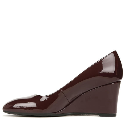 LifeStride Womens Gio Wedge Pumps, Pinot Noir, 8