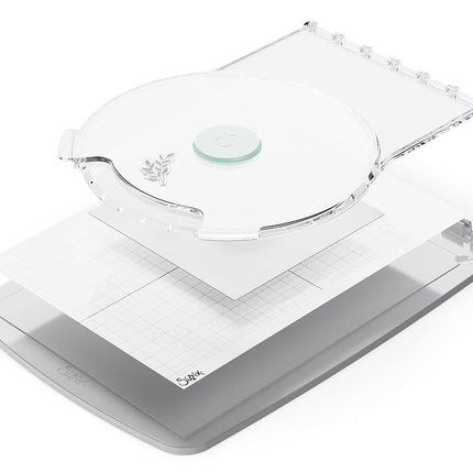Sizzix Stamp & Spin Tool - Accessory to Stencil & Stamp Tool - 360° Stamping, Rotating Press, Precise Alignment