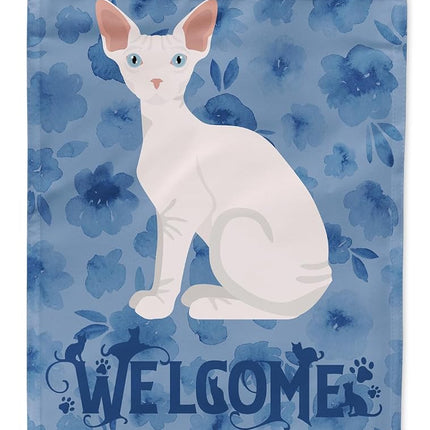 Caroline's Treasures CK5066GF Sphynx Cat Welcome Flag Garden Size, Small, Multicolor