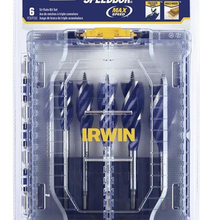 Irwin Tools IRWIN Speedbor Drill Bit Set for Wood, 6-pc. (IWAX236PC)