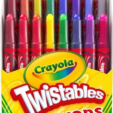 CRAYOLA Twistables Special Effects Colouring Crayons - Assorted Colours (Pack of 24), Simply Twist for More Colouring Fun - No Need to Sharpen, Ideal for Kids Aged 3+
