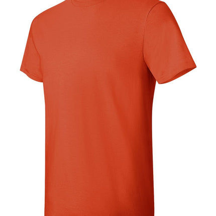 Hanes Men's Nano Premium Cotton T-Shirt (Pack of 2), Orange, Medium