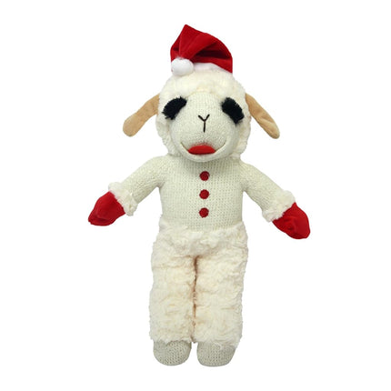 MULTIPET Lambchop with Santa Hat, 13" Dog Toy