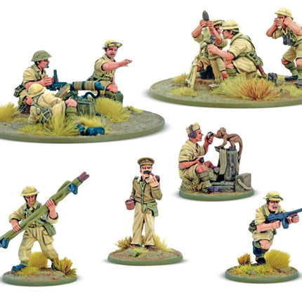 Warlord Games 8th Army Support Group - 28mm Scale Metal Miniatures for Bolt Action Highly Detailed World War 2 Miniatures for Table-top Wargaming