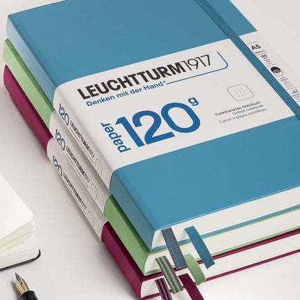 120g Edition Notebook (A5), 203 pages, Dotted, Black