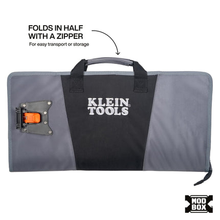 Klein Tools 54813MB MODBox Utility Cart Tool Apron, Tool Storage Organizer, Utility Cart Accessories, Zips Closed for Storage or Transport