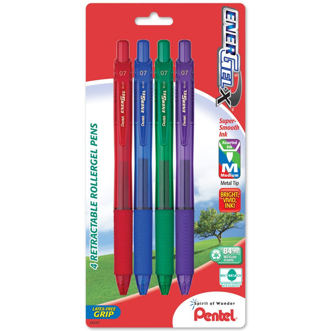 Pentel EnerGel-X Retractable Liquid Gel Pen, 0.7mm