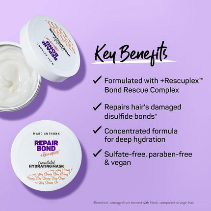 Marc Anthony Repair Bond Plus Rescuplex Weekly Care Treatment Mask 227 g
