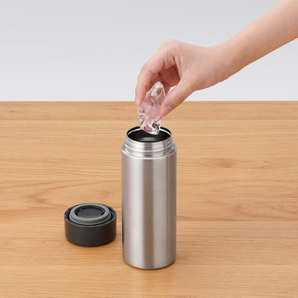 MUJI 44593769 Stainless Steel Thermal Insulated Bottle, Approx. 11.8 fl oz (350 ml)