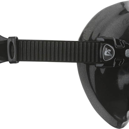 Cressi Big Eyes Evolution Snorkel Mask - Adult Snorkel Set & Quick-Adjust Buckles - Silicone Skirt & Scuba Ready - Low-Volume Scuba Mask - Black/Black HD Mirrored Lens - One Size