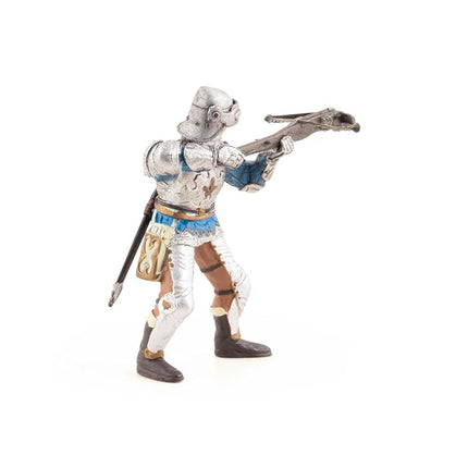 Papo - Realistic Blue Armored Crossbowman Figure - Ages 3+ - Fantasy & Medieval Collection - Creative Play Medieval Battle - Gift Idea Toy for Girls and Boys
