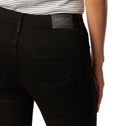 Signature by Levi Strauss & Co. Gold Women's Totally Shaping Pull-on Skinny Jeans (Available in Plus Size), Noir, 26