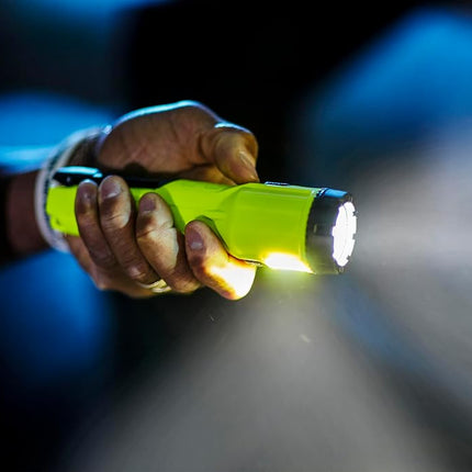 Streamlight 68758 3AA ProPolymer Dualie Intrinsically Safe Multi-Function MSHA Flashlight without Batteries, Yellow