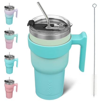 BJPKPK 900 ml Tumbler with Handle & Straw, Insulat