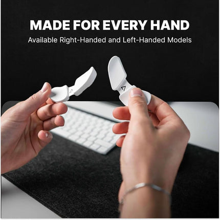 DELTAHUB Carpio 2.0 - Right-Handed Truly Ergonomic Wrist Rest for Mouse, Carpal Tunnel Support, Pain Relief, Anti-Fatigue, Easy Glide, Sleek, Office Computer, Laptop, Gaming - Large, Black