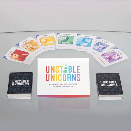 Unstable Games, Unstable Unicorns, Card Game, Ages 8+, 2-8 Players, 30-45 Minutes Playing Time