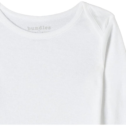 Lot de 4 grenouillères à manches courtes 100 % coton The Children's Place pour bébé, blanches, 6-9 mois