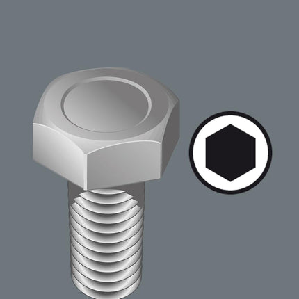 Wera Kraftform Plus 395 HO 3/8" Professional Nutdriver, 3 5/32" Shaft Length