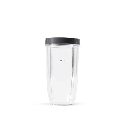 NutriBullet NBM-U0271 Vaso Colosal de 32 Onzas con Anillo de Labio Estándar, 32 oz, Transparente/Gris