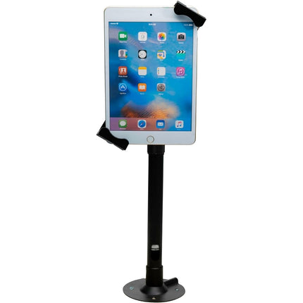 CTA Digital Height-Adjustable Tabletop Security Elbow Mount for iPad Pro Black 7-14 Inch Tablets