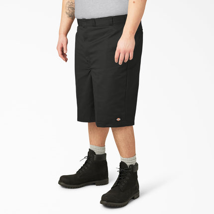 Pantalón corto de trabajo Dickies de 13 pulgadas, holgado, multibolsillos, para hombre, negro, 42