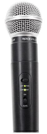 Rockville RWM4200VH VHF Wireless Quad HandHeld Microphone System with LCD Display