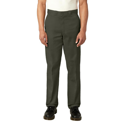 Dickies Pantalón de trabajo de sarga 874 original para hombre, verde, 34W x 32L