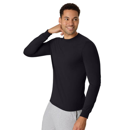 Hanes Men's Originals Long Sleeve T-Shirt, Lightweight Tri-Blend Jersey Tee for Men, Available in Tall, Black, Large