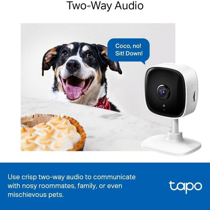 Tapo RIIMUHIR TP-Link Smart Home Security WiFi Camera, Records in 1080p (Full HD) | Up to 30 ft Night Vision | Up to 128 GB microSD Card Slot | Works w/Alexa and Google C100