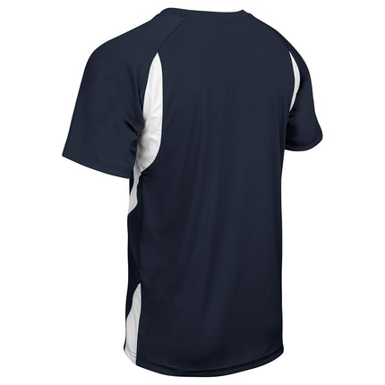 CHAMPRO Men's Wild Card 2-Button Baseball/Softball Jersey Navy,White
