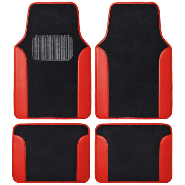 BDK Red All Weather Heavy Duty Universal Fit Car F