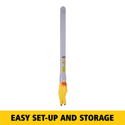 Rubbermaid Commercial Products Wet Floor Pop-Up Safety Cone | Collapsible 4 Sided Plastic Warning Sign | 76 cm, Yellow