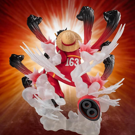TAMASHII NATIONS - One Piece - [Extra Battle] Monkey D. Luffy -Gum-Gum Hawk Gatling- FiguartsZERO Collectible Figure