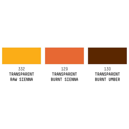 Liquitex Professional Acrylic Ink, Set of 3 x 30 Transparent Colours
