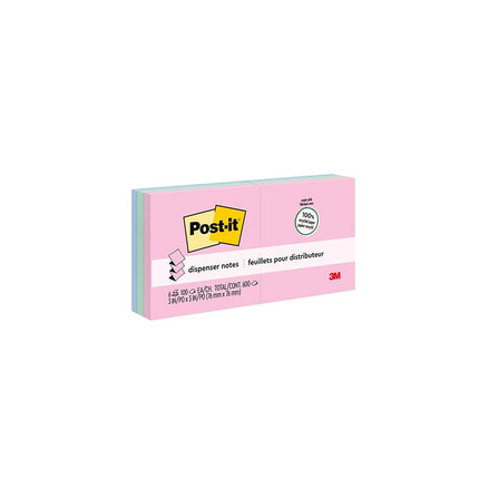 Post-it Greener Pop-up Notes, 3 in x 3 in, Helsinki Collection, 6 Pads/Pack (R330RP-6AP)