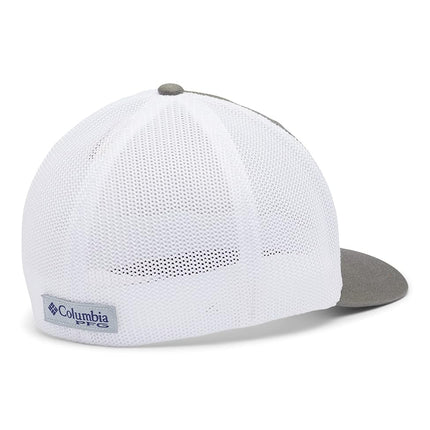 Columbia Casquette de baseball Unisexe Collegiate PFG Mesh Fish Flag, TEX - Titanium, Grande/Très Grande
