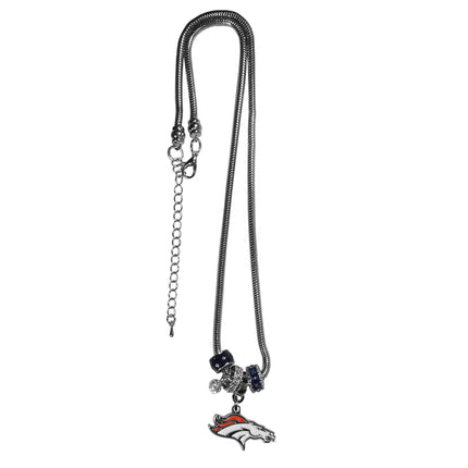 Siskiyou Sports NFL Denver Broncos Euro Bead Necklace, 18-Inch