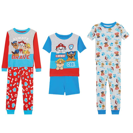 Nickelodeon Boys' Paw Patrol Snug Fit Cotton Pajamas, Brave PUPS, 8