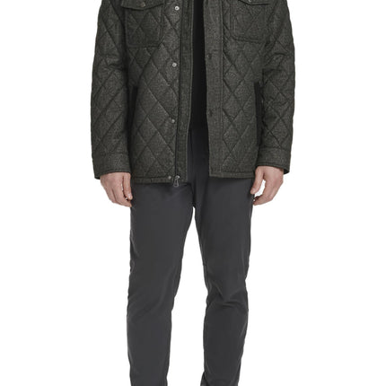 Cole Haan Men's Print Casual Formal Jacket, Navy, 