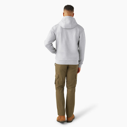 Sudadera con capucha y cierre de un cuarto para hombre Dickies, gris jaspeado, 3XL