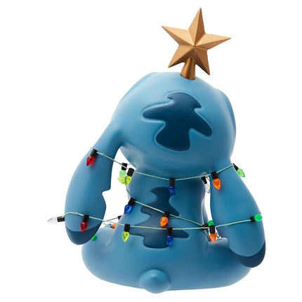 Enesco Disney Showcase Stitch Wrapped in Christmas Lights Figurine, 7.5 Inch, Multicolor