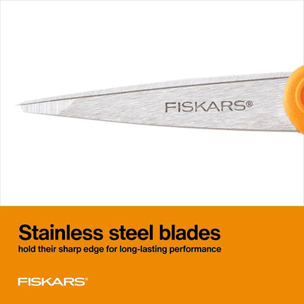 Fiskars 94817797 Micro-Tip Scissors, 5 Inch, Orange