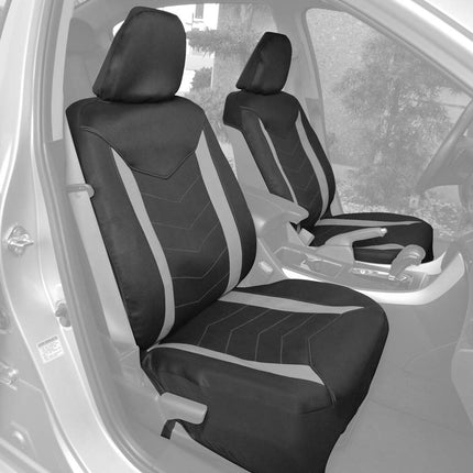 Fundas de asiento impermeables Motor Trend SpillGuard Full Set – Protectores de asiento de neopreno con asiento trasero dividido, fundas de asiento de coche para automóviles, camionetas y SUV
