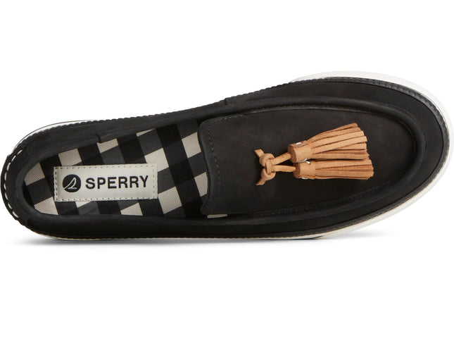 Sperry Women's Sea Sailor Platform, Black Leather, 6.5