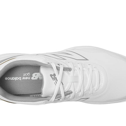 New Balance Men's Brighton V2 Golf Shoe, White/Grey, 11 Wide