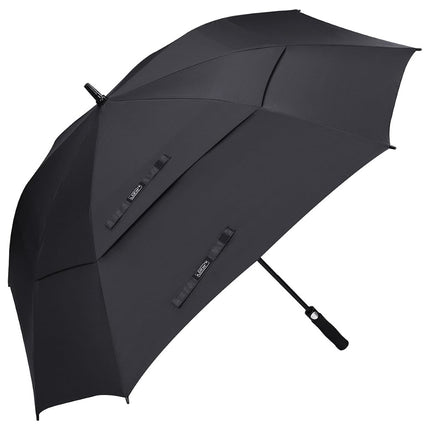 G4Free Extra Large Golf Umbrella 62/68 inch Vented Square Umbrella Windproof Auto Open Double Canopy Oversized Stick Umbrella