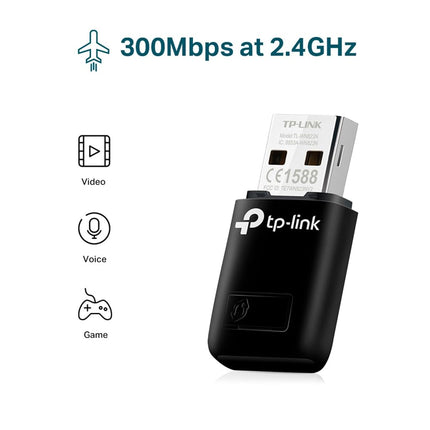 TP-Link TL-WN823N Mini WiFi Dongle, USB WiFi Adapter for PC