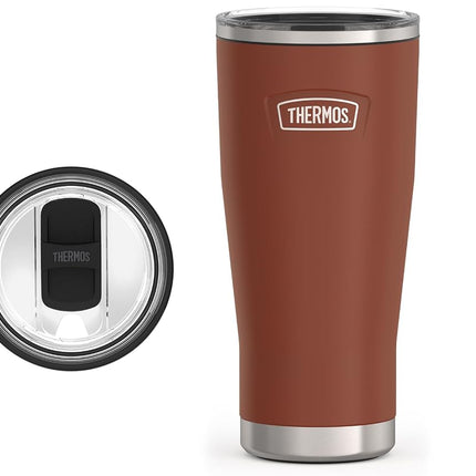 Vaso de acero inoxidable Saddle de 24 oz con tapa de cierre deslizante