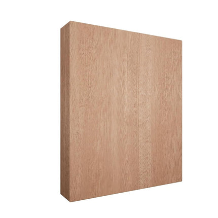 5 1/2"W x 6 1/2"H x 1"P Americraft Solid Hardwood Stain Grade Smooth Plinth Block with Squared Edge, Sapele