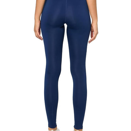adidas Women's Optime Essentials Stash Pocket Full-Length Training Leggings, Dark Blue/White, L